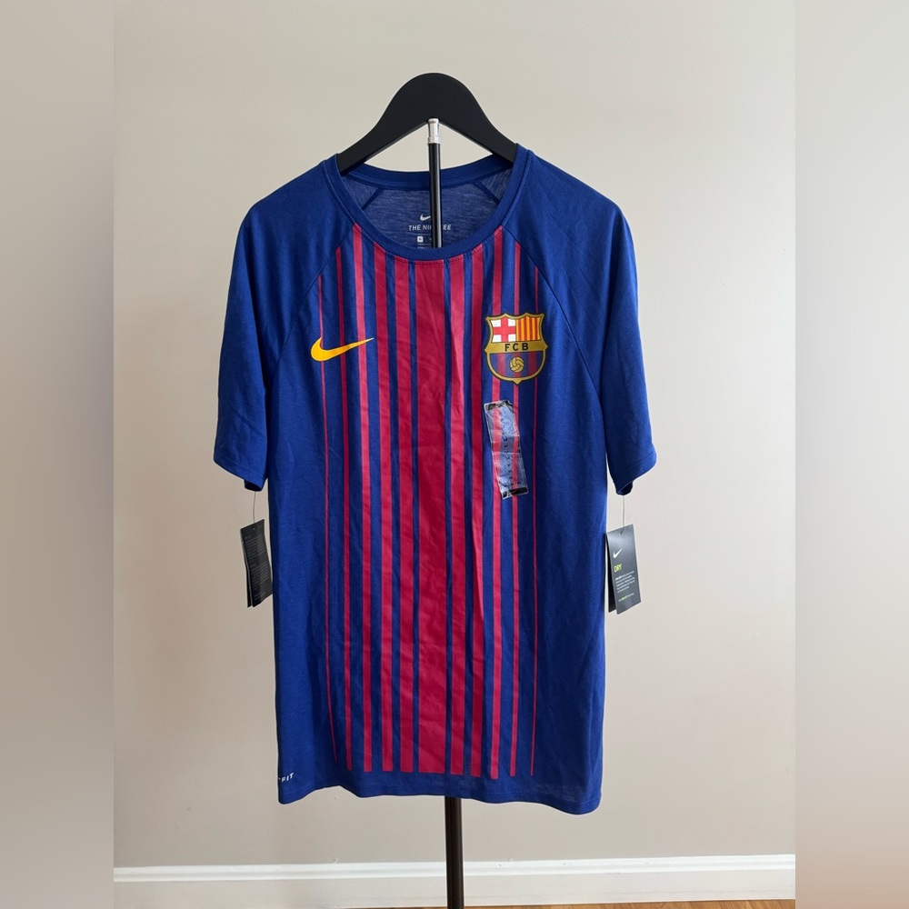 Nike Men’s Medium Barcelona Blue and Red Jersey T-Shirt FCB